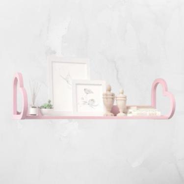 Imagem de Prateleira  De Coração Nicho MDF para Livros/ Revistas - Várias Cores 