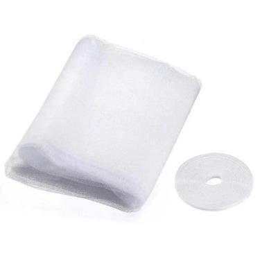 Imagem de Kit 02 Tela Mosquiteiro Para Janela 1,3x1,5m Com Velcro Top Util Anti-inseto Mosquito Janela