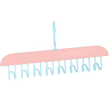 Imagem de Cabide de Tampa, Organizador de sutiã de Plástico para Armário, Cabide de sutiã para de Economia de Espaço Com Vários Ganchos para Organizadores de Armários (Rosa)