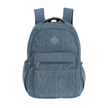 Imagem de Mochila Escolar College Juvenil Reforçado Oficial Adv Luxcel, Jeans - 