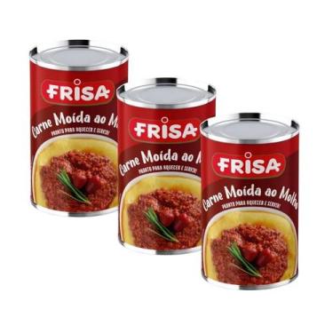 Imagem de Kit 3 Carne Moida Bovina Ao Molho 420g Frisa