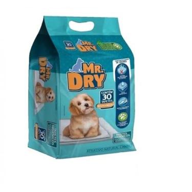 Imagem de Tapete Higiênico Mr.Dry Para Cães 80x60cm C/30 Unidades - Mr. Dry