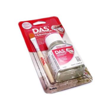 Imagem de Verniz Vitrificante vitrificador Artesanato Das 75ml Pincel