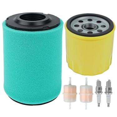Imagem de Kit de ajuste de filtro de ar 32-083-13-S compatível com cortadores de grama Kohler 7000 Series Pro KT725 KT735 KT740 KT745 EKT750 22HP-26HP, inclui filtro de óleo 5205002, 2 velas de ignição, 2