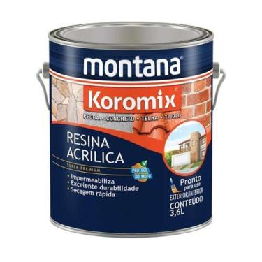 Imagem de Resina Acrílica Incolor Montana 900ml - Impermeabilizante Pedra Concre