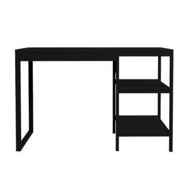 Imagem de Escrivaninha Compacta Slim Para Escritório Home Office Estilo Industri