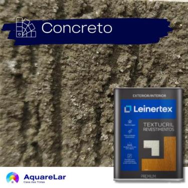 Imagem de RÚSTICO (GRAFIATO) TEXTUCRIL LEINERTEX 23Kg, CONCRETO