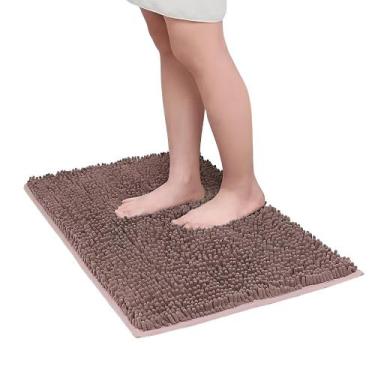 Imagem de Kit 04 Tapete Microfibra Bolinha 0,38mx0,58m - Rozac, Marrom