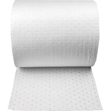 Imagem de Almofada Absorvente De Óleo Esteiras De Derramamento De Óleo Rolo, Óleo E Combustível Apenas Folhas De Esteiras Absorventes Para Oficinas Fábricas Garagens, White, 2mm-0.4x50m roll