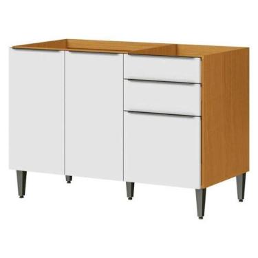 Imagem de Balcão De Pia Luana 2006807 Cinamomo Branco - Aramóveis - ARAMOVEIS