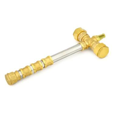 Imagem de GASHER Martelo Thor médio, martelo decorativo dourado feito à mão, brinquedo DIY, 40,64 cm de comprimento