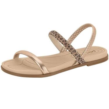 Imagem de Sandalia Beira Rio Rasteira com Strass 8507.103