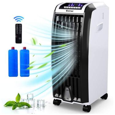 Imagem de Climatizador de Ar, 4 em 1, 3 Velocidades, Controle Remoto, 110v, COSTWAY, Branco