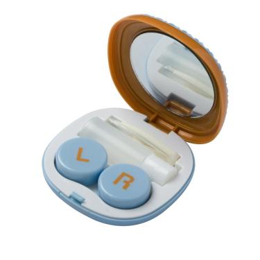 Imagem de Estojo porta lentes Concha + Pinça e Ventosa  azul