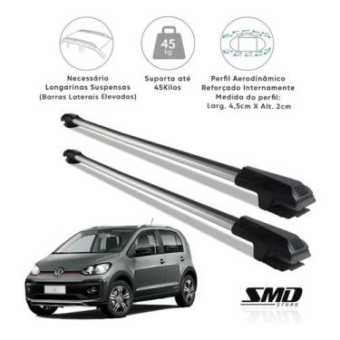 Imagem de Rack Travessa Teto Prata Vw Up Cross 2015 Em Diante Prata - SMD