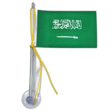 Imagem de Mini Bandeira Arábia Saudita Ventosa Poliéster 5,5Cm X 8,5Cm - Sp Band
