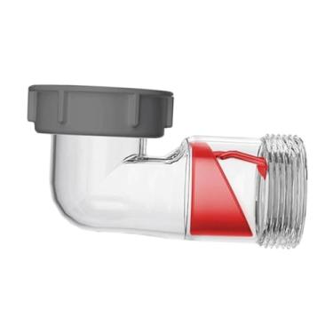 Imagem de Fenteer Sifão de pia com válvula antirrefluxo visível, acessórios, resistente, fácil instalação, substituição, sifão em P, para banheiro e cozinha, 50 Tubos