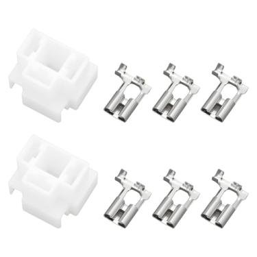 Imagem de YINETTECH Kit de conector de plugue de luz de carro 2 peças 161941165A compatível com VW Bus T2 T3 Golf 1