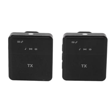 Imagem de RiToEasysports 2PCS Microfone Lavalier Sem Fio, Clipes de Redução de Ruído Tipo C No Microfone de Lapela para Entrevista de Discos, Vlogs