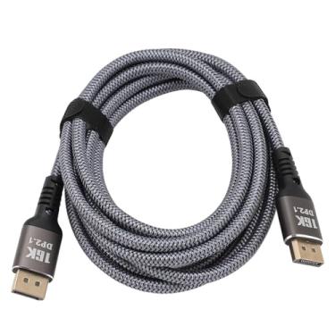 Imagem de Zhjvihx DisplayPort Cable, Canais de Som de 32 Bits 3D DisplayPort 2.1 Masculino para Male Cable 9,8 Pés Dinâmico HDR Plug and Play para Monitores para Laptops