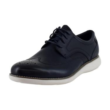 Imagem de Rockport Sapato Oxford masculino Garett Wing Tip, New Dress Blues, 7 Wide