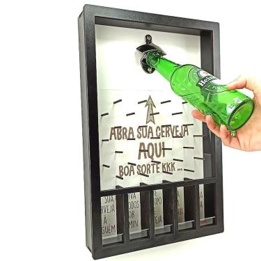 Imagem de Quadro Abridor De Garrafa De Parede Plinko Pinball Divertido