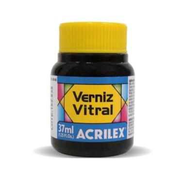 Imagem de Verniz Vitral Para Artesanato Acrilex 37ml Escolha A Cor Perfeito para Copos Garrafas Vaso Outras Perfeito para Copos Garrafas Vasos e Outras Ele Transforma Suas Peças Em Verdadeiras Obras De Arte, Simulando (Azul da Prussia 580)