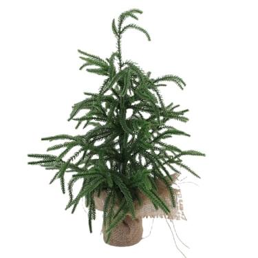 Imagem de Aqur2020 Mini Decoração de árvore de árvore de Natal Pequena Peça Central de árvore Artificial de árvore de Natal Com Galhos de Animais Inquebráveis Retardador de Chama para Decoração de (45cm)