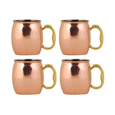 Imagem de Oggi Caneca de cobre Moscow Mule, 590 ml, conjunto de 4