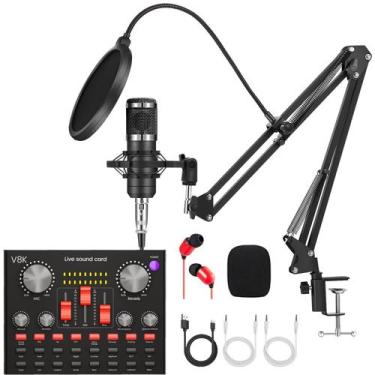 Imagem de Pacote de equipamento de podcast LUVUMVLT BM-800 com trocador de voz