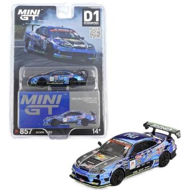 Imagem de Diecast Model Car Compatible with Mini GT 1:64 Nissan Silvia (S15) D-MAX Racing #46 2023 D1 Grand Prix Japan Exclusive Limited Edition MGT00857