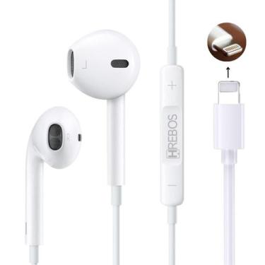 Imagem de Fone de ouvido Lightning Compatível com IPhone Bluetooth Microfone - H