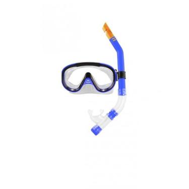 Imagem de Kit Mergulho Snorkel Play Azul com Sacola - Albatroz, Opção: Azul