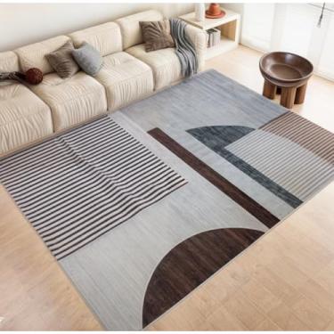 Imagem de Tapete Estampado Antiderrapante Belga 1,00m x 1,50m Macio Para Sala Quarto (Estampa 02)