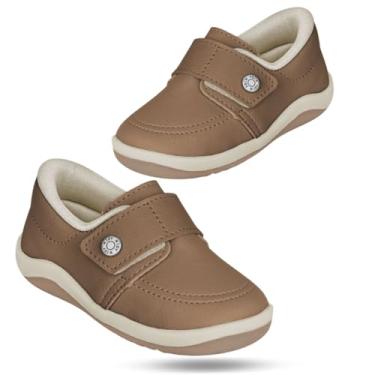 Imagem de Tênis Mocassim Baby Kidy Colors Equilíbrio Primeiros Passos - Caramelo - 20