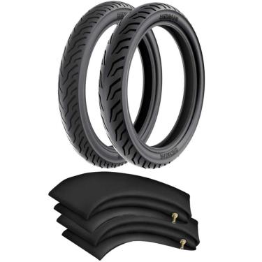 Imagem de Kit Pneu Cg 150 Cg 125 Ybr 125 Yes 125 275-18 + 90/90-18 Ss48 Super Street Rinaldi