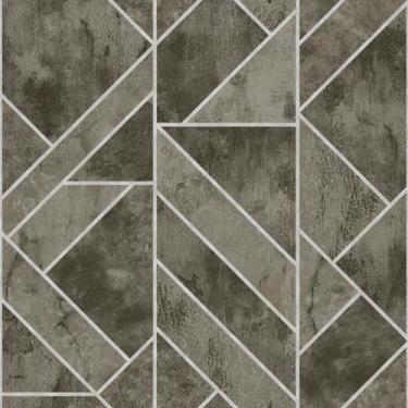 Imagem de Papel De Parede Geométrico Cinza/Grafite 53Cm X 10Mts. - OUTRAS MARCAS