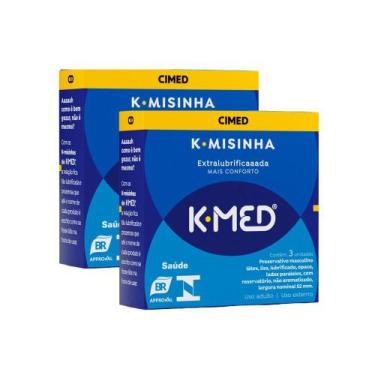 Imagem de Kit 2 K-Misinha K-Med Preservativo Extralubrificada 3 Unidades
