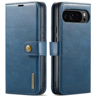 Imagem de Capa carteira de couro magnética destacável 2 em 1 para Google Pixel 10 Pro XL, capa flip com 3 compartimentos para cartão, 1 compartimento para dinheiro oculto, suporte flip e capa de telefone à