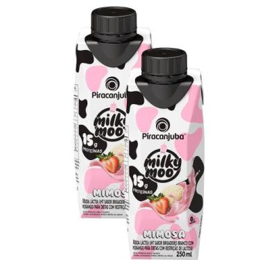 Imagem de Kit 2 Bebida Láctea Pirancanjuba Milky Moo Mimosa Sabor Brigadeiro Bra
