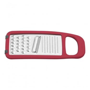 Imagem de Ralador Tramontina Utilitá Em Aço Inox E Com Base Emborrachada Vermelho