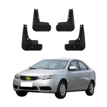 Imagem de 4 Pces Para-Lamas para Automóveis, Protetor de Lama Resistente do Respingo Plástico de Proteção Reforçada compatível com Kia Forte Cerato K3 2007-2008