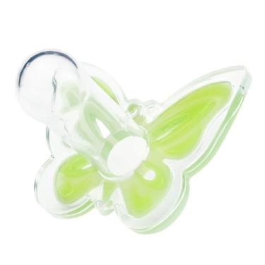 Imagem de Rearz Pacifier Addict - Enigma - chupeta borboleta de silicone adulto (verde) (1 peça)