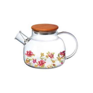 Imagem de Chaleira HausKraft Le Jardin em Vidro Borossilicato com Tampa em Bambu – 1 litro