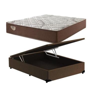 Imagem de Conjunto Baú Casal (Colchão Relax Adorabile Ecoflex + Base Baú Econ. 3
