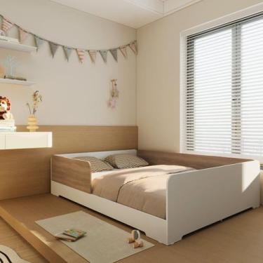 Imagem de Cama Infantil Montessoriana Casal Mark em MDF - FD