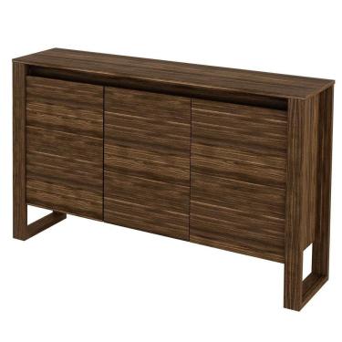 Imagem de Balcão Para Escritório 3 Portas 1.3 ME4147 Nogal - Tecno Mobili