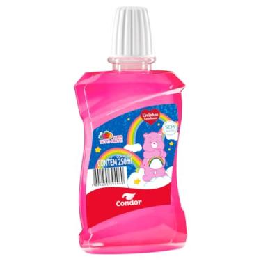 Imagem de Enxaguante Bucal Zero Álcool Tutti Frutti Ursinhos Carinhosos Rosa Condor Frasco 250ml