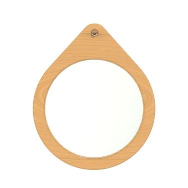 Imagem de Espelho Decorativo Flat Wood Freijó 50Cm