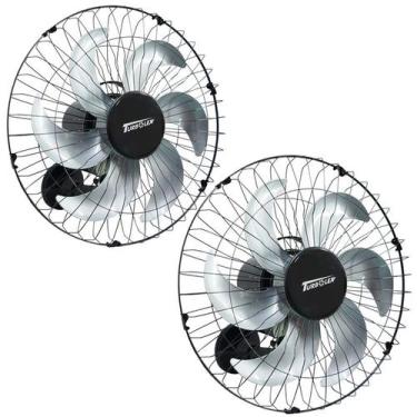 Imagem de Kit 2 Ventiladores Parede 50cm 200W Industrial Turbo Turbão 6 Pás Bivo